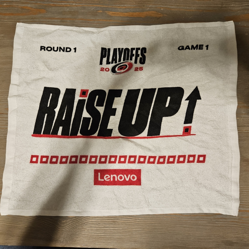 Carolina Hurricanes 2025 Playoffs Round 1 Game 1 Rally Towel